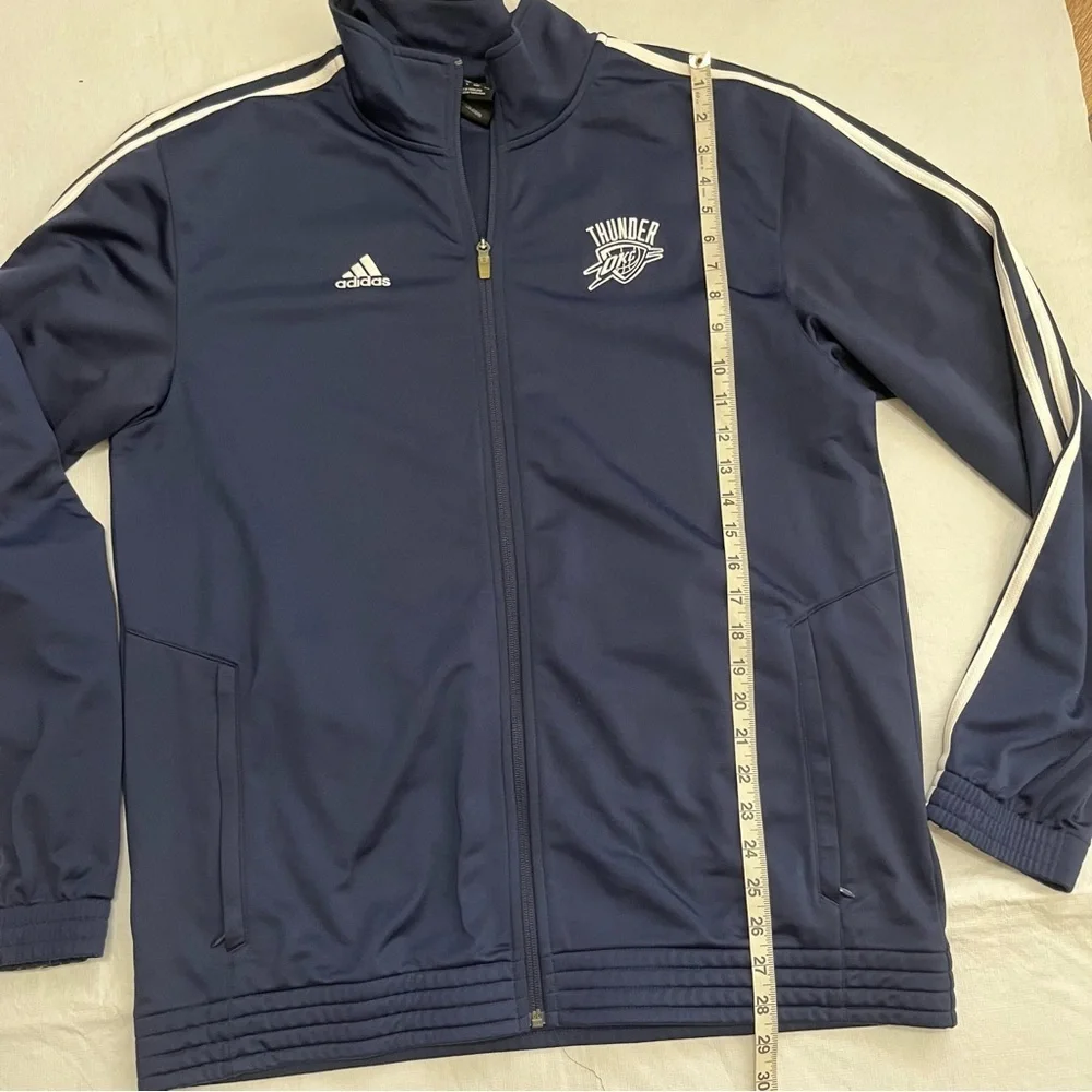 Adidas OKC Thunder Basketball Zip Up Jacket